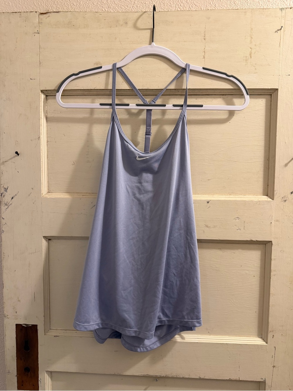 Nike Dri-FIT Strappy Racerback Training Tank Top Purple Size Medium